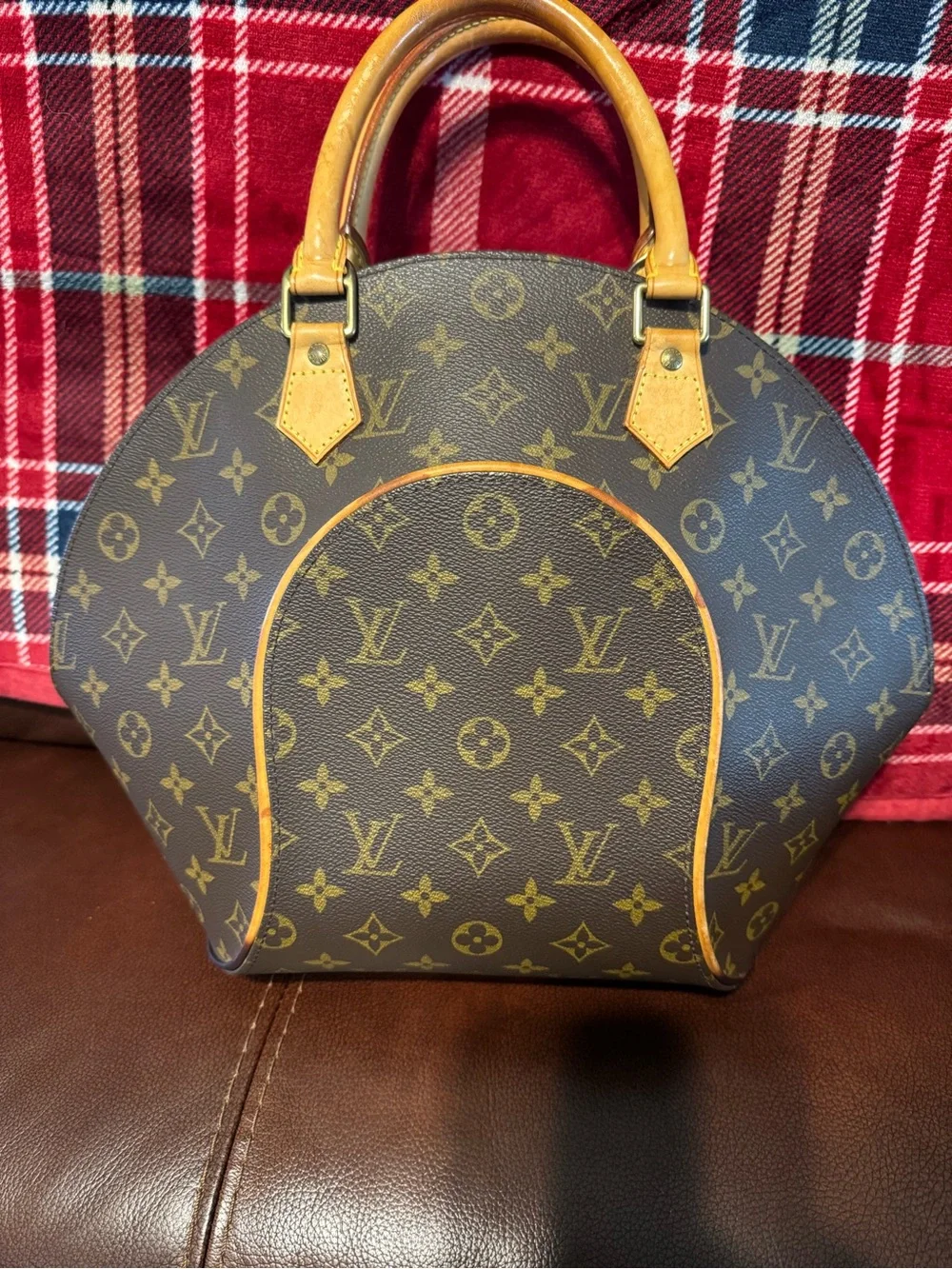 Louis Vuitton Vintage Brown Monogram Ellipse PM Handbag